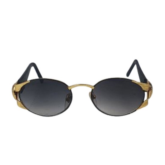 Zonnebril LIZZY - UV 400 - Goud / Zwart - Trendy bril met gouden look - Normaal Model - Shades - Unisex van LIZZY