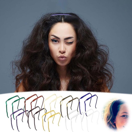 Zonnebril look haarband - diadeem - sunglasses look - tiktok - paars - 2 Stuks van Merkloos