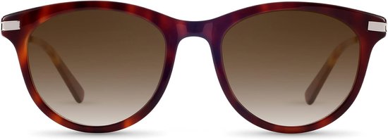 Zonnebril met gezichtssterkte van -4,00 tot +4,00 met verwisselbare glazen in 6 kleuren voor bijziendheid en verziendheid, dames en heren (uniseks) - Kiez collectie model Jessel amber