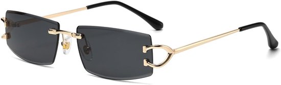 zonnebril metaal mode zonnebril frameloze UV400 lens zonbescherming bril