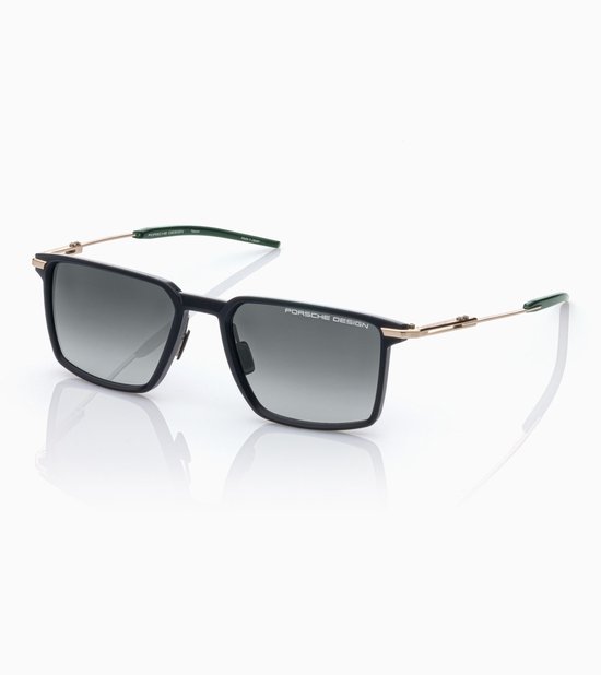 Zonnebril Porsche Design P8986 -55c226 55-20-145- zwart/goud/donker groen