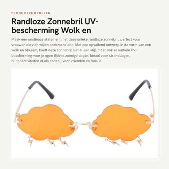 Zonnebril Randloos - UV-bescherming - Vlieger Zonnebril - Duurzaam Metaal - Onbreekbare Lens - Lichtgewicht en Comfortabel - Zonnebrillen