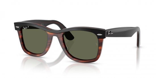 Zonnebril Ray-Ban 0RB2240 144058 Wayfarer Black on Havanna van Merkloos