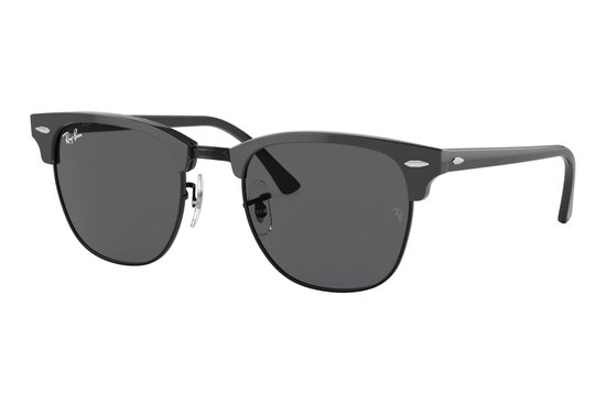 Zonnebril Ray-Ban Clubmaster RB3016-1367B1-Grey on Black van Merkloos