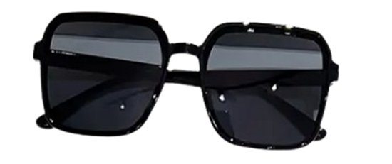 Zonnebril STUDIO 54 VIBES - UV 400 - Zwart / Zwart- Glazen vierkante bril - Normaal Model - Shades - Vrouwen / Heren - Gradient Color - Anti UV - Vintage Model - Kunststof / Polycarbonaat - Vaderdag Cadeau - Papadag van Avora