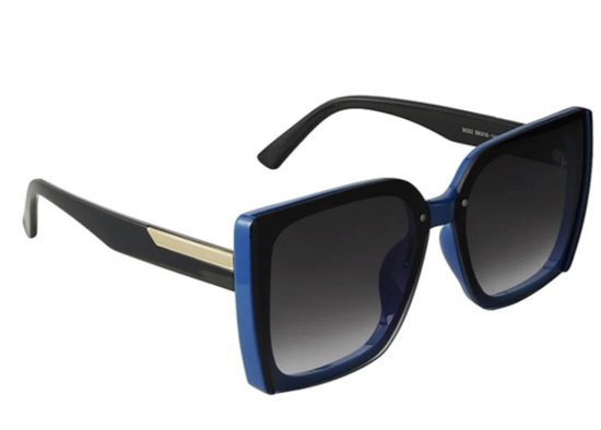 zonnebril - sunglasses - bril - dames - luxe - inspired - blauw - trendy - festival - hip -cadeau - van Merkloos