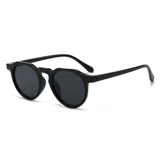 Zonnebril - Unisex - Lange ronde zonnebril - Compact en retro - Ronde bril - Geschikt voor zowel mannen als vrouwen - Stijlvolle ronde bril - UV400-bescherming, geschikt voor reizen en dagelijks gebruik van Merkloos