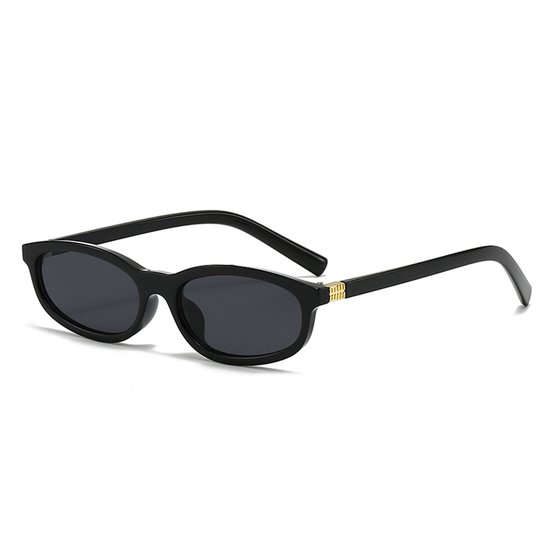 Zonnebril - Unisex - Luxe retrostijl - Luxe zonnebril - Klein ovaal montuur - UV400-bescherming - Smal montuur, geschikt voor vrouwen. Geschikt voor buitenactiviteiten, wandelingen, reizen, feestjes en andere gelegenheden. van Merkloos