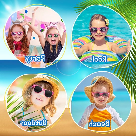 Zonnebril voor kinderen voor verjaardagsfeesten, zomerse stranddagen en cadeautasjes vullen van Merkloos