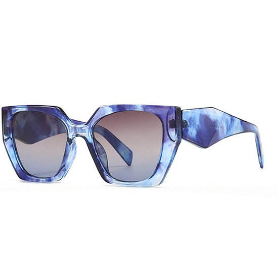Zonnebril vrouwen mannen Design fashion Polygon Cat Eye Blauw van Polygon