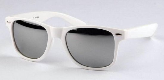 Zonnebril Wit Zilver Spiegel van Sinner