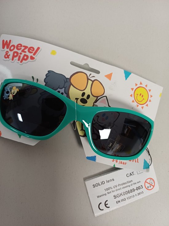 zonnebril woezel en pip groen van Merkloos