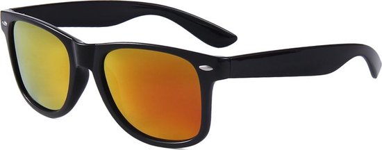 Zonnebril Zwart Goud Rood Spiegel - Gepolariseerd van DEEZEE