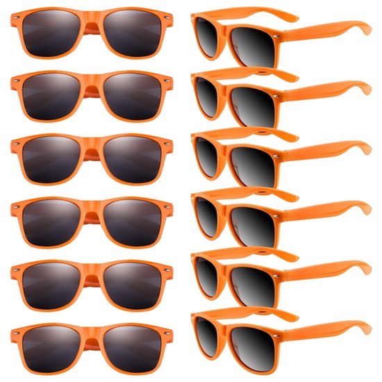 Zonnebrillen 12-delige set - Kinderfeestartikelen - UV400 Oogbescherming - Gepolariseerde Lens - Geschikt voor Buitenactiviteiten - Comfortabel Polypropyleen - Kinderen Zonnebril
