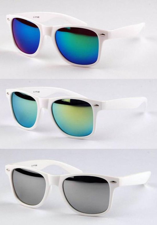 Zonnebrillen - 3 stuks - Wit van Merkloos