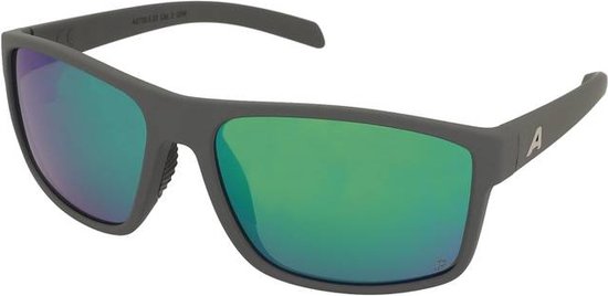 Zonnebrillen Alpina Nacan I P Midnight Grey Matt/Green Mirror
