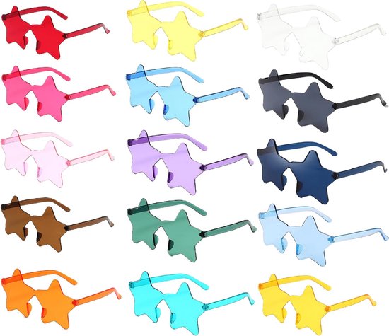 Zonnebrillen met Leuke Feest Accessoires - Kleurrijke Harten voor Mannen, Vrouwen en Tieners - Ideaal voor Vrolijke Feestjes en Geweldige Foto's