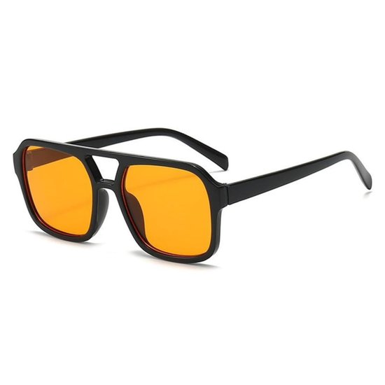 Zonnebrillen - Oranje Glazen - Unisex Oranje Zonnebril - Pilotenbril voor Festivals & Koningsdag - Carnaval - Oranje accessoires van Merkloos