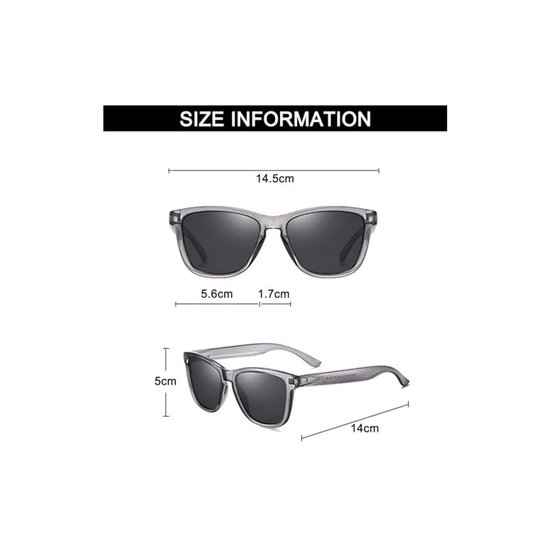 Zonnebrillen voor heren en dames, gepolariseerde glazen, autorijden, vissen, UV-bescherming van Merkloos