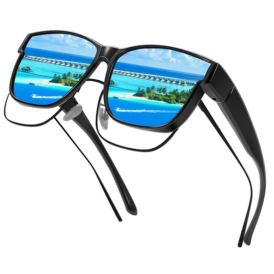 Zonnebrillen voor mannen en vrouwen, gepolariseerde zonnebrillen, zonnebrillen, UV400-bescherming, vissen van Merkloos