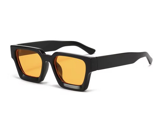 Zwarte Zonnebril - Oranje Glazen - Koningsdag Bril - Nederlands Elftal - WK 2026 van Merkloos